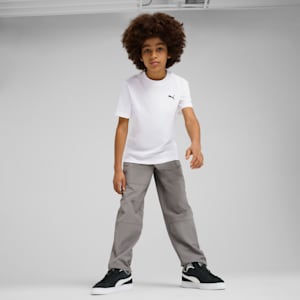 Pants cargo de tejido holgado para niños grandes de Wardrobe Essentials, Cast Iron, extralarge
