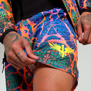 Melo Alien Skins Men's Oversized Basketball Shorts, PUMA Black-AOP, extralarge-IND