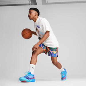 Short de básquetbol Alien Skins PUMA x LAMELO BALL, PUMA Black-AOP, extralarge