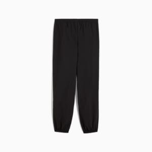Wardrobe Essentials Big Kids' Relaxed Woven Pants, PUMA Black, extralarge