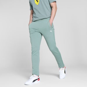 Scuderia Ferrari Race Men's Slim Fit Motorsport Pants, Green Moon, extralarge-IND