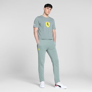 Scuderia Ferrari Race Men's Slim Fit Motorsport Pants, Green Moon, extralarge-IND