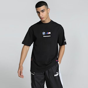 BMW M Motorsport Men's Badge Tee, PUMA Black, extralarge-IND