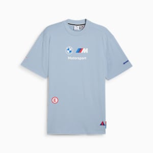 BMW M Motorsport Badge Men's Tee, Blue Wash, extralarge