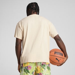 Dunked In Florals Men's Tee, Alpine Snow, extralarge