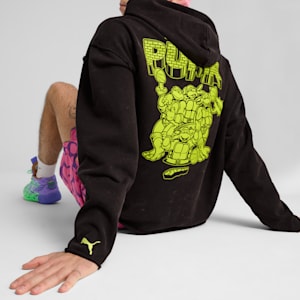 Sudadera hombre PUMA HOOPS x TMNT, PUMA Black, extralarge