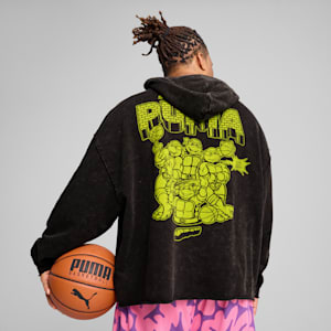 Sudadera hombre PUMA HOOPS x TMNT, PUMA Black, extralarge