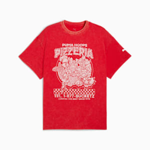 Playera PUMA HOOPS x TORTUGAS NINJA I para hombre, For All Time Red, extralarge