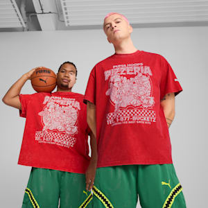 PUMA x TMNT Men's Basketball Tee, For All Time Red, extralarge