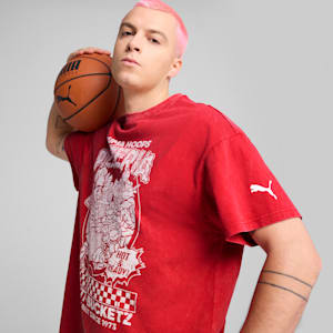 PUMA x TMNT Men's Basketball Tee, For All Time Red, extralarge