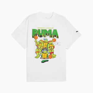 PUMA x TMNT Men's Basketball Tee, PUMA White, extralarge