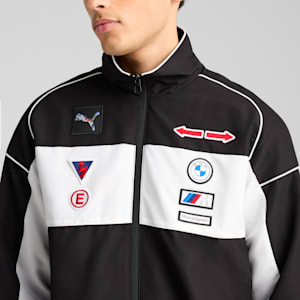 BMW M Motorsport SDS 2.0 Badge Men's Relaxed Fit Jacket, PUMA Black, extralarge-IND