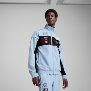 BMW M Motorsport SDS 2.0 Badge Men's Relaxed Fit Jacket, Blue Wash, extralarge-IND