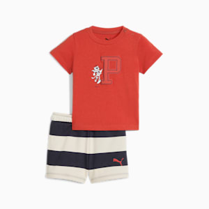 2-Piece Minicats Super PUMA Toddlers' Tee Set, Red Fire, extralarge