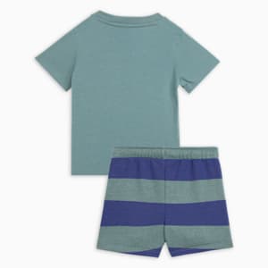 Minicats SUPER Toddlers' Tee & Shorts Set, Green Moon, extralarge-IND