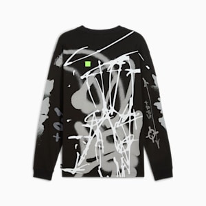 PUMA x NACHO Men's Relaxed Fit Long Sleeve Top, PUMA Black, extralarge-IND