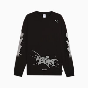 PUMA x NACHO Men's Relaxed Fit Long Sleeve Top, PUMA Black, extralarge-IND