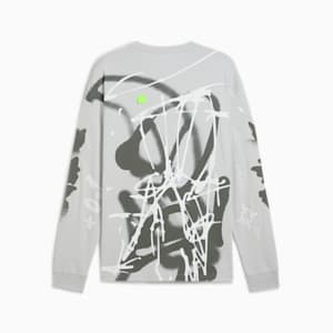 メンズ PUMA x NACHO 長袖 Tシャツ, Ash Gray, extralarge-JPN