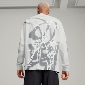 PUMA x NACHO Men's Relaxed Fit Long Sleeve Top, Ash Gray, extralarge-IND