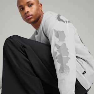 PUMA x NACHO Men's Relaxed Fit Long Sleeve Top, Ash Gray, extralarge-IND