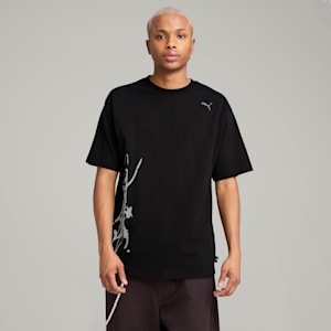 PUMA x NACHO Men's Relaxed Fit Tee, PUMA Black, extralarge-IND
