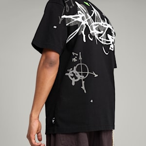 PUMA x NACHO Men's Relaxed Fit Tee, PUMA Black, extralarge-IND