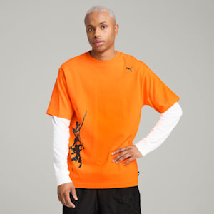 PUMA x NACHO Men's Relaxed Fit Tee, Orange Glo, extralarge-IND