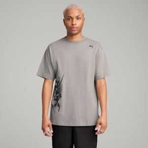 PUMA x NACHO Men's Relaxed Fit Tee, Concrete Gray, extralarge-IND