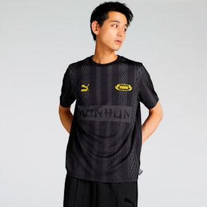 ユニセックス PUMA x モンスターハンター フットボール 半袖 Tシャツ, PUMA Black, extralarge-JPN