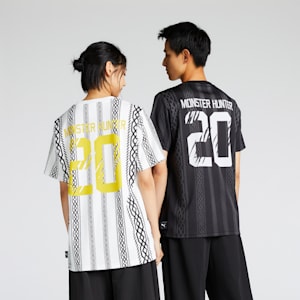 ユニセックス PUMA x モンスターハンター フットボール 半袖 Tシャツ, PUMA Black, extralarge-JPN