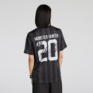 ユニセックス PUMA x モンスターハンター フットボール 半袖 Tシャツ, PUMA Black, extralarge-JPN