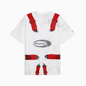 A$AP ROCKY x PUMA Seatbelt Men's Tee, PUMA White-Rosso Corsa, extralarge-IND