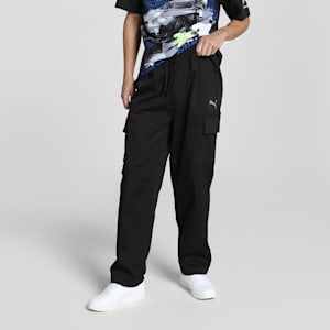 BMW M Motorsport Men's Relaxed Fit Cargo Pants, PUMA Black, extralarge-IND