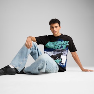 メンズ BMW MMS ビッグ グラフィック 半袖 Tシャツ, PUMA Black, extralarge-JPN