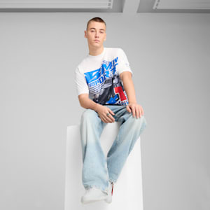 BMW M Motorsport Big Graphic Men's Tee, PUMA White, extralarge