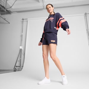 Wardrobe Essentials Las Vegas Women's Crew Sweatshirt, New Navy, extralarge