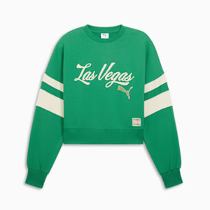 Wardrobe Essentials Las Vegas Women's Crew Sweatshirt, Archive Green, extralarge