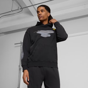 Sudadera con capucha Desert Sun para hombre Scuderia Ferrari, PUMA Black, extralarge