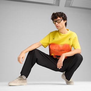 Playera Desert Sun para hombre Scuderia Ferrari, Speed Yellow, extralarge