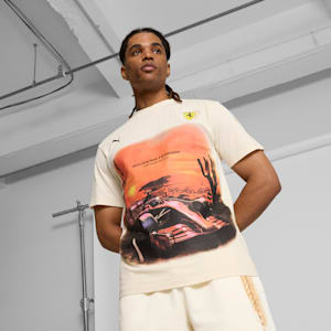 Scuderia Ferrari Desert Sun Men's Tee, Alpine Snow, extralarge