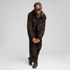 Chamarra de tela anti-desgarro con estampado integral Mostroverse, PUMA Black, extralarge