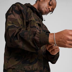 Chamarra de tela anti-desgarro con estampado integral Mostroverse, PUMA Black, extralarge
