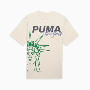 Wardrobe Essentials Bright Lights NYC Flagship Men's Tee, Alpine Snow, extralarge