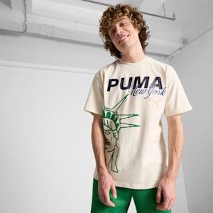 Camiseta para hombre Wardrobe Essentials Bright Lights NYC Flagship, Alpine Snow, extralarge