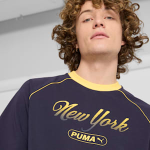 Wardrobe Essentials Bright Lights NYC Flagship Men's Podium Tee, New Navy, extralarge