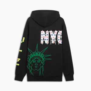 Sudadera con capucha para hombre Wardrobe Essentials Bright Lights NYC Flagship, PUMA Black, extralarge