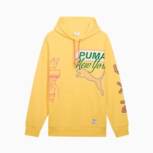 Sudadera con capucha para hombre Wardrobe Essentials Bright Lights NYC Flagship, Sunny Yellow, extralarge
