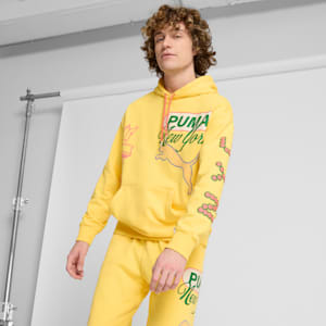 Sudadera con capucha para hombre Wardrobe Essentials Bright Lights NYC Flagship, Sunny Yellow, extralarge