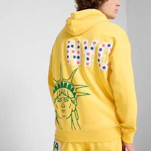 Sudadera con capucha para hombre Wardrobe Essentials Bright Lights NYC Flagship, Sunny Yellow, extralarge