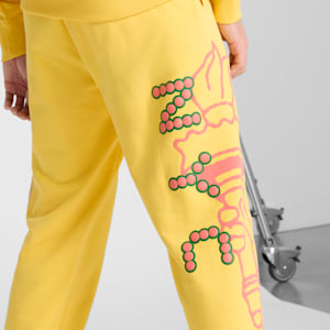 Wardrobe Essentials Bright Lights NYC Flagship Men's Sweatpants, Sunny Yellow, extralarge
